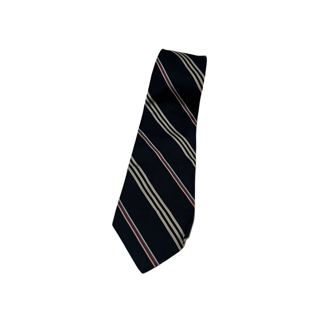 Brooks Brothers Makers Tie Pure Silk England Mens Neck Tie Blue Gray Red